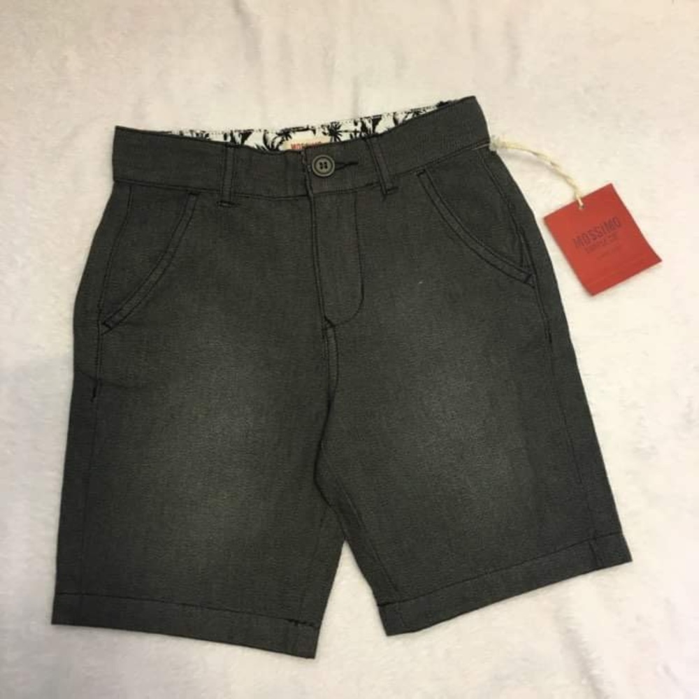 Mossimo Supply Co Shorts Kids Size 4 Grey NWT Flat Front Woven Dressy Casual